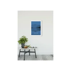 KomarWandbild Word Lake Reflection Blue 50x70 cm