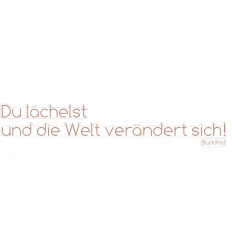 KomarWandtattoo Du lächelst... 14x70 cm