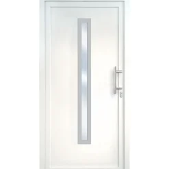 Kunststoff-Haustür Signum PVC Mod 70 weiß 98 x 208 cm rechts