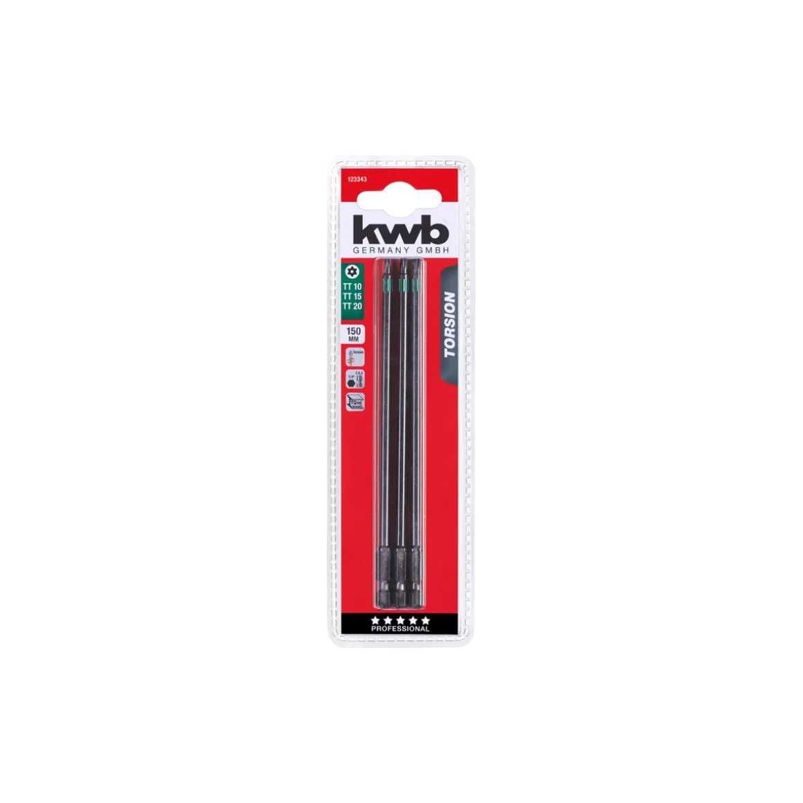 kwbBit Set Torison 150 mm