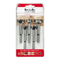 kwb Forstnerbohrer-Set mit Rundschaft 5-tlg. 93–94 mm Ø 15–35 mm