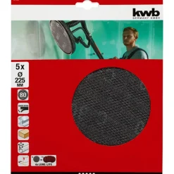 kwbGitterleinen für Langhalsschleifer Durchmesser 225 mm K80