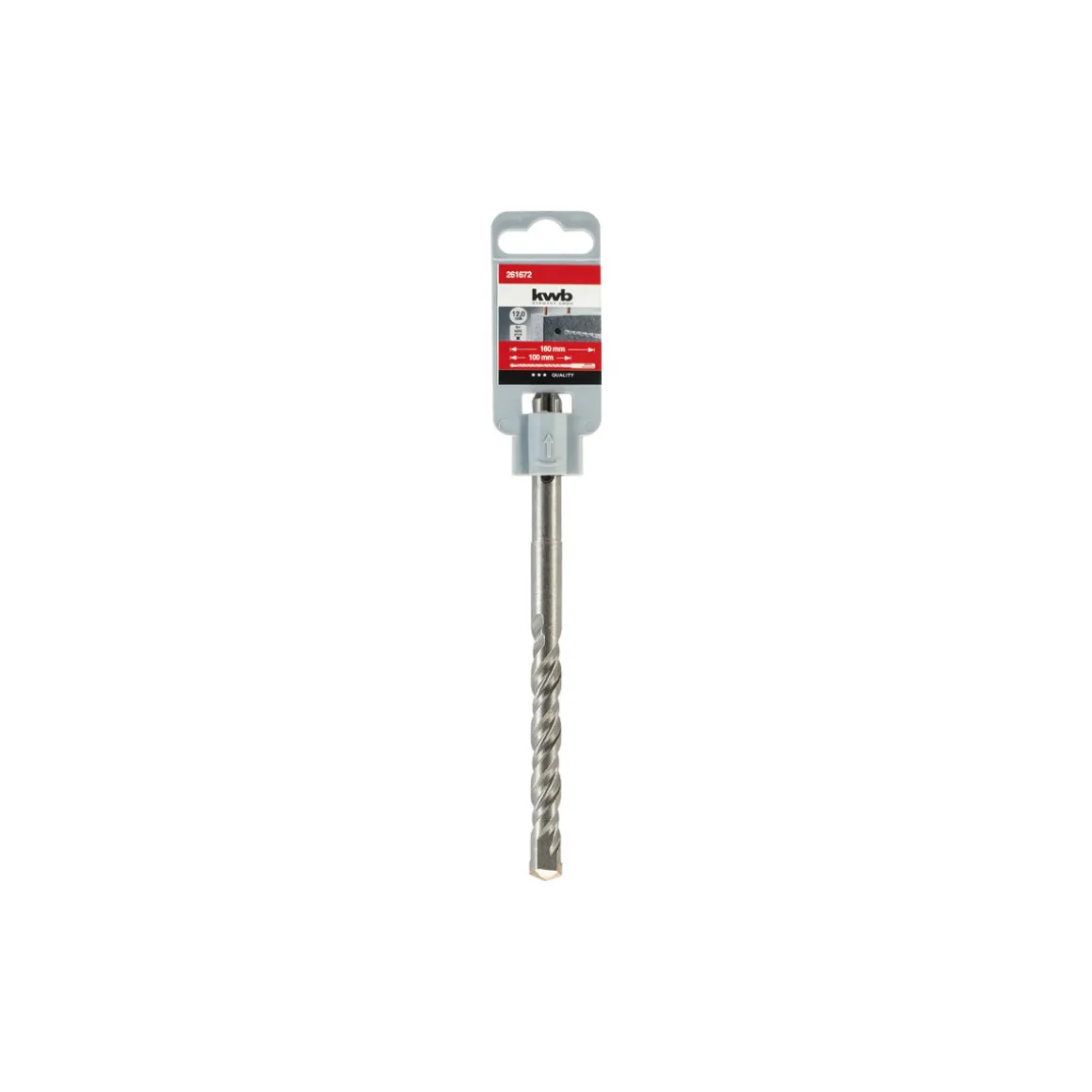 kwbHammerbohrer HB 22 SDS plus Durchmesser 12 mm 160 mm