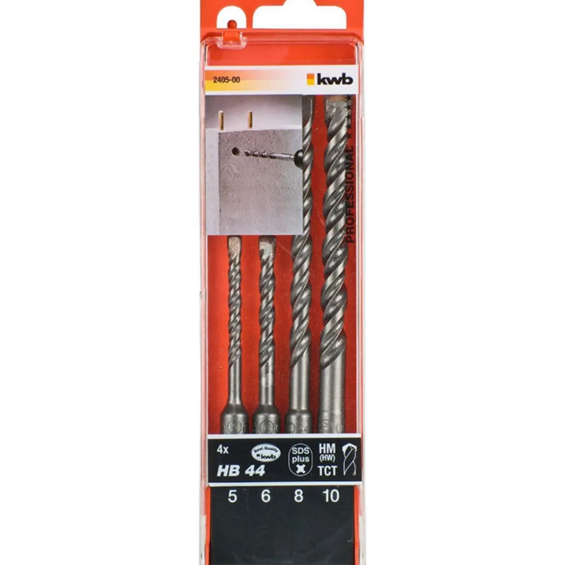 kwbHammerbohrer-Set HB4 SDS Plus 4 teilig