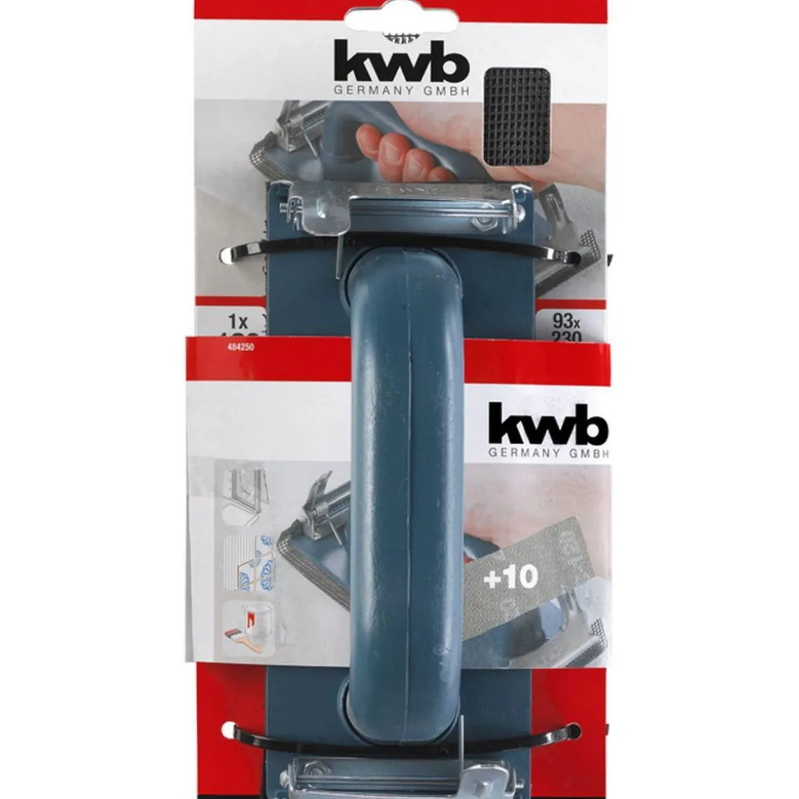 kwbHandschleifer-Set mit 12 Gitterleinenstreifen