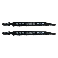 kwb HCS-Stichsägeblätter Down-Cut mit T-Schaft für Laminat und Holz fein, 2-tlg.117 mm