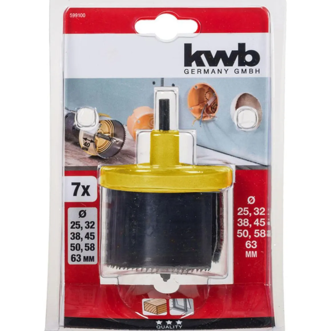 kwbMehrkranzlochsäge 7 teilig