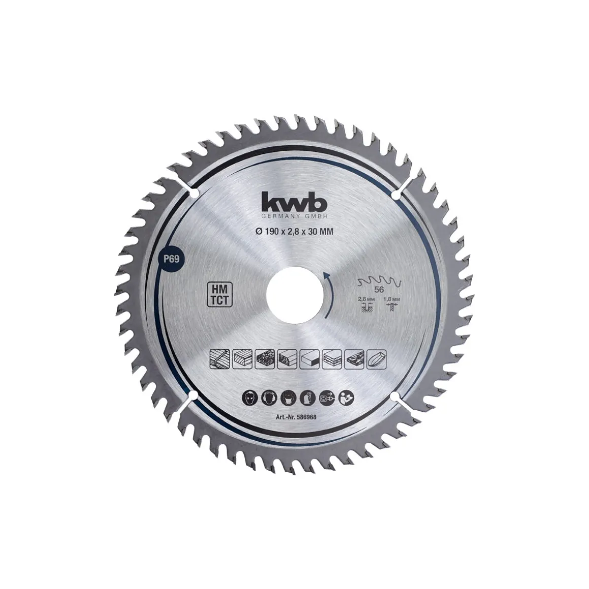 kwbPräzisions-Kreissägeblätter für Handkreissägen Durchmesser 190x30 mm
