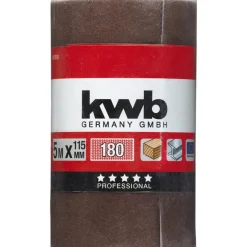 kwbSchleifmittel-Rollen Holz und Metall 5 m x 115 mm K180