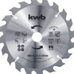 kwbSpanplattensägeblatt für Handkreissäge Durchmesser 160 mm
