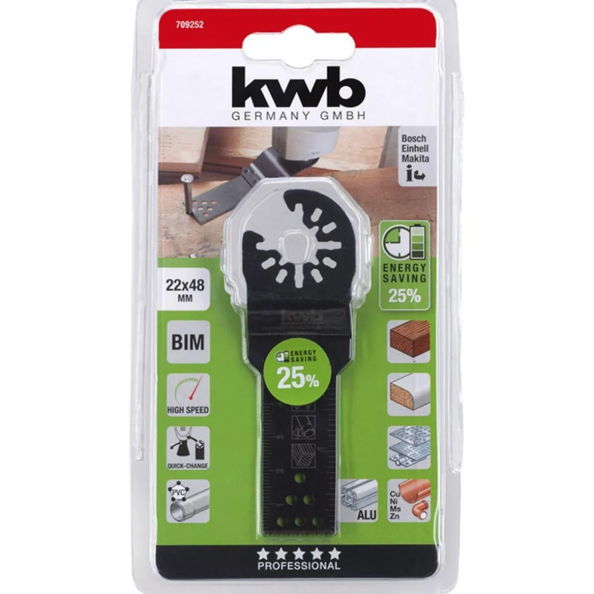 kwbUniversal-Tauchsägeblatt 22 mm