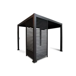 Lamellenwand 300-Serie anthrazit 0,9 x 2,4 m