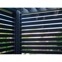 Lamellenwand 300-Serie anthrazit 0,9 x 2,4 m