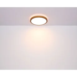 LED DL Bruno D43,7cm holz-schwarz24W 1000lm CCT3000/4500/6000K