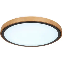 LED DL Bruno D43,7cm holz-schwarz24W 1000lm CCT3000/4500/6000K