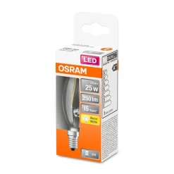 LED Kerze E14 250lm 2.700K 25 WErsatz warmweiss Filament klar