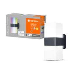 Ledvance SMART+ Außenwandleuchte Cube Up Down 8 x 20,5 x 11 cm grau