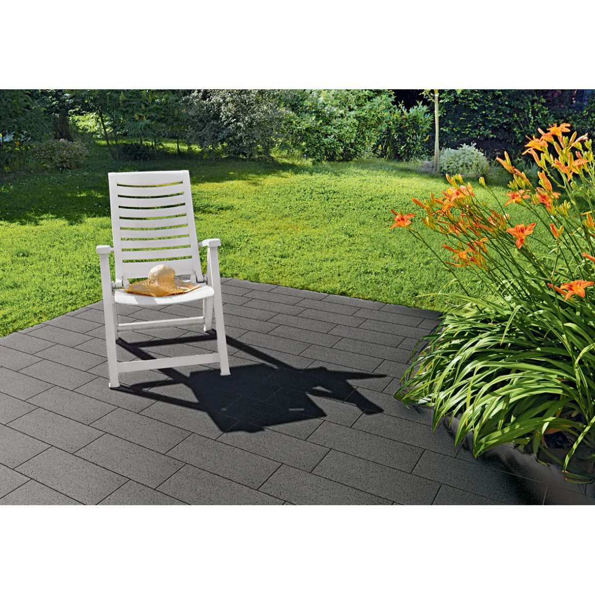 LusitTerrassenplatte Samoa Diamant-Schiefer