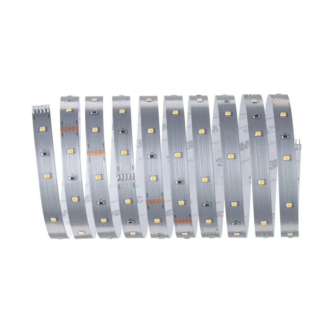 MaxLED 250 Basisset 3m Warmweiss IP202700K 12W 230/24V Silber