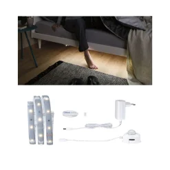 MaxLED 250 Comfort Set Bett 1m Warmweiss2700K Protect Cover IP44 4W 24V Silb