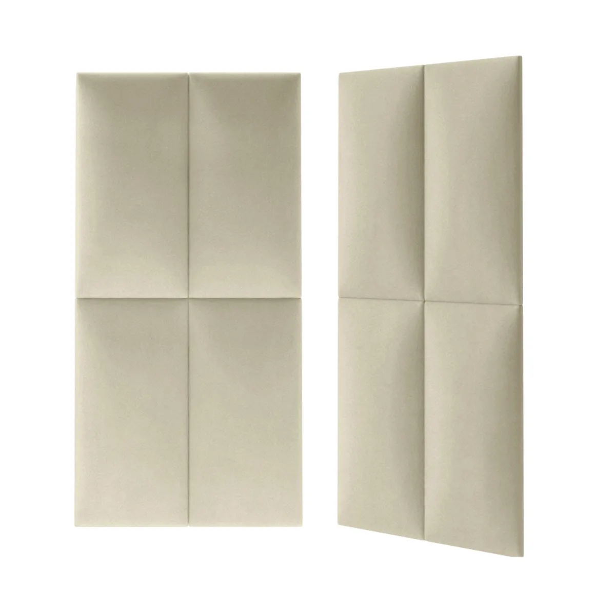 Mollis Polsterpaneele beige 60 x 30 cm