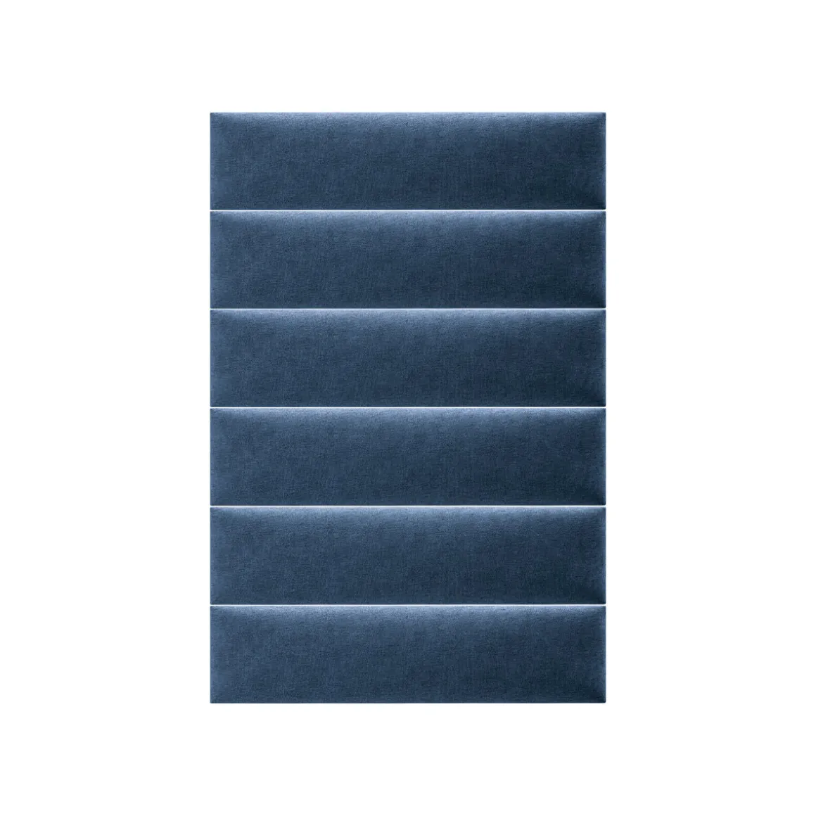 Mollis Polsterpaneele blau 60 x 15 cm