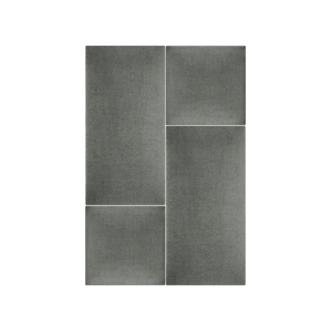 Mollis Polsterpaneele grau 60 x 30 cm