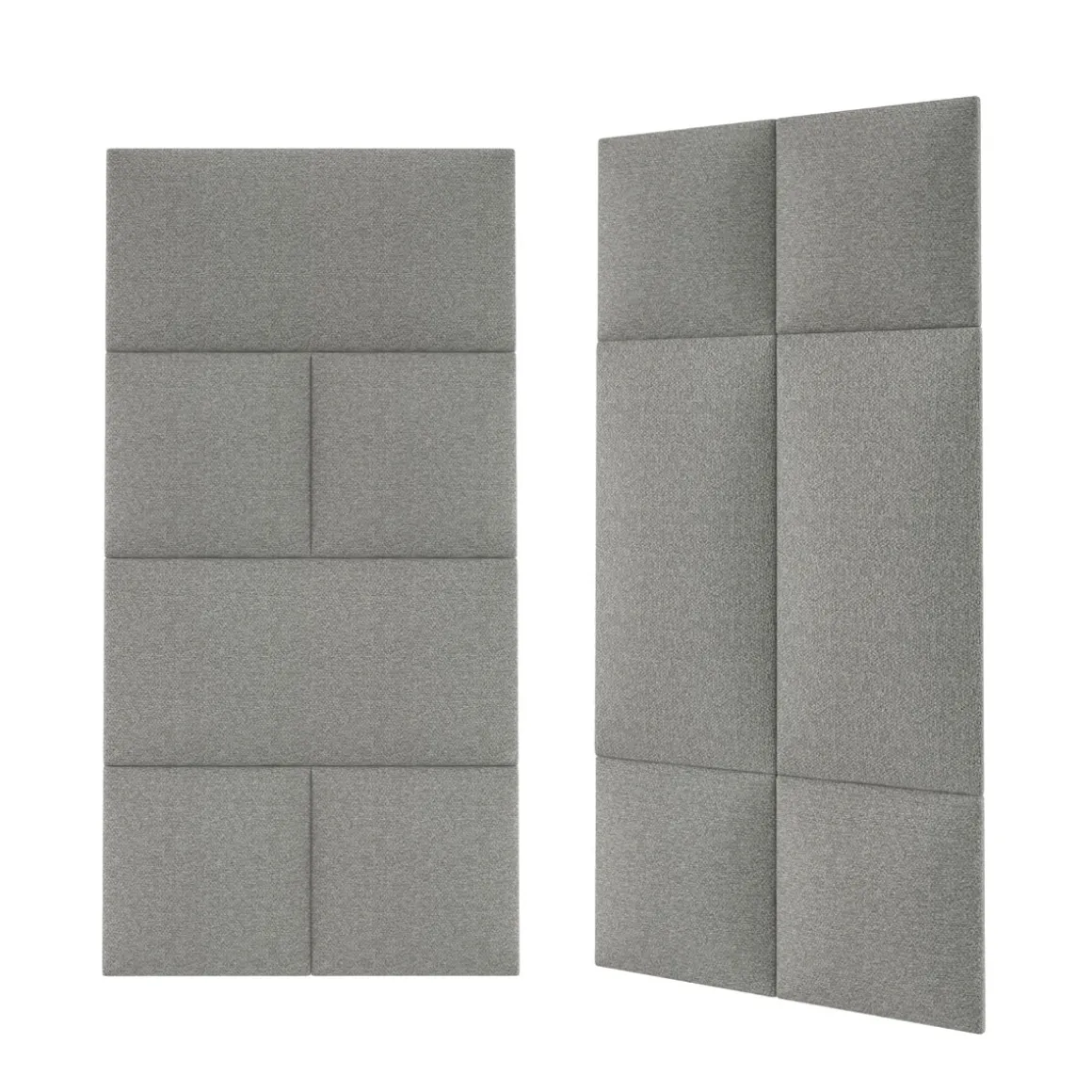 Mollis Polsterpaneele grau 60 x 30 cm