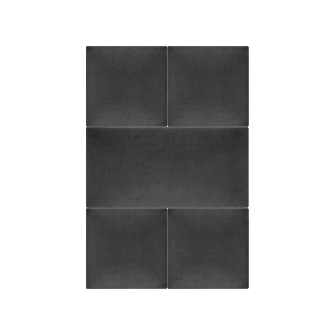 Mollis Polsterpaneele schwarz-grau 60 x 30 cm