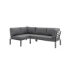 MWH Lounge-Set Widoo, 3-teilig,Aluminium eisengrau