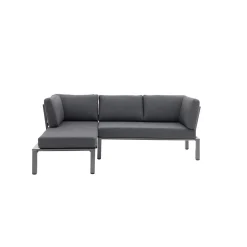 MWH Lounge-Set Widoo, 3-teilig,Aluminium eisengrau