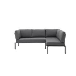 MWH Lounge-Set Widoo, 3-teilig,Aluminium eisengrau