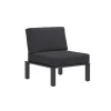 MWH Widoo Sessel Alu eisengrauinkl. Sitz- u. Rueckenkissen