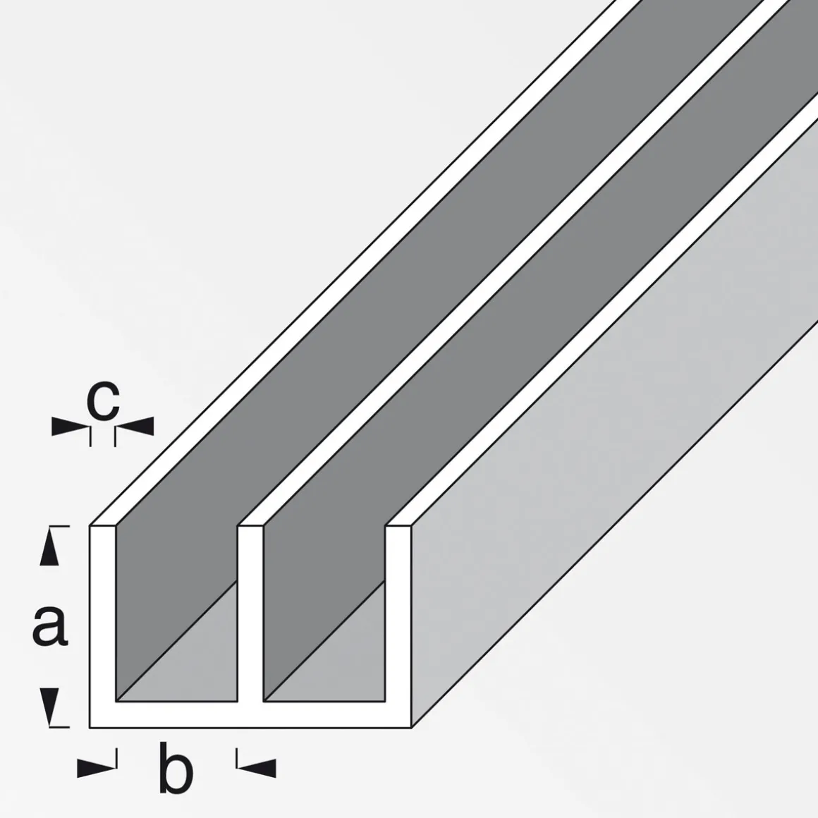 MyTool Führungsschienenprofil 10 x 16 x 10 cm 1m oben