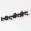 MyTool Gerätehalter-Set X-Star mit Schiene schwarz-rot