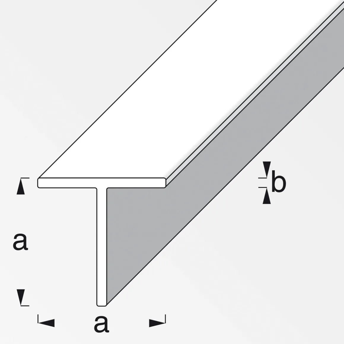 MyTool Quadrat-T 15,5 mm 1m weiß