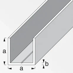 MyTool Quadrat U-Profil 7,5 mm Alu blank 2,5m