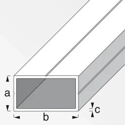 MyTool Rechteckrohr 19,5 x 35,5 mm 2,5m blank