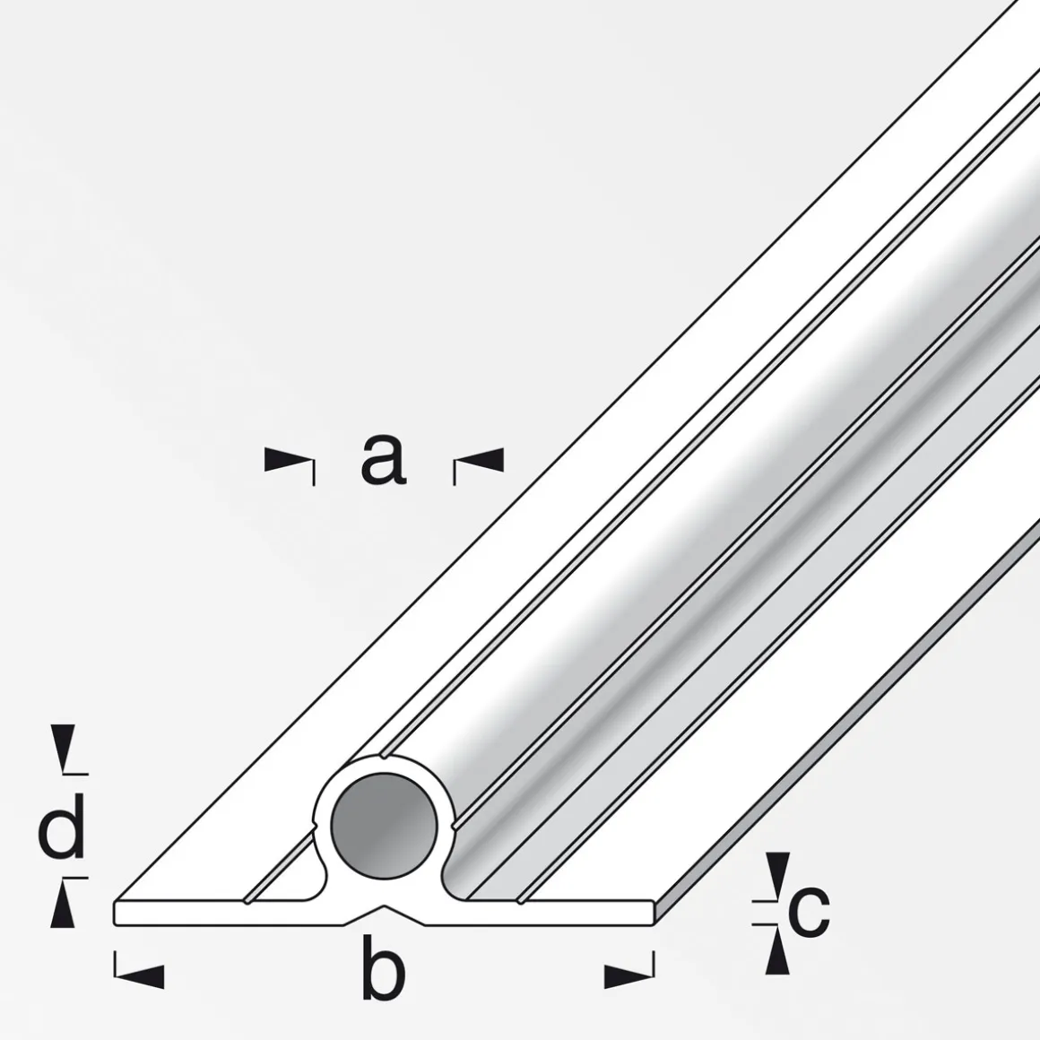 MyTool Rohr 2 Schenkel 180 für M8 1m blank