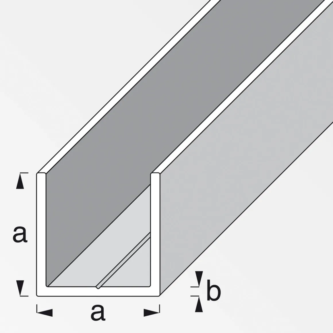 MyTool U-Profil 23,5 mm 1m weiß
