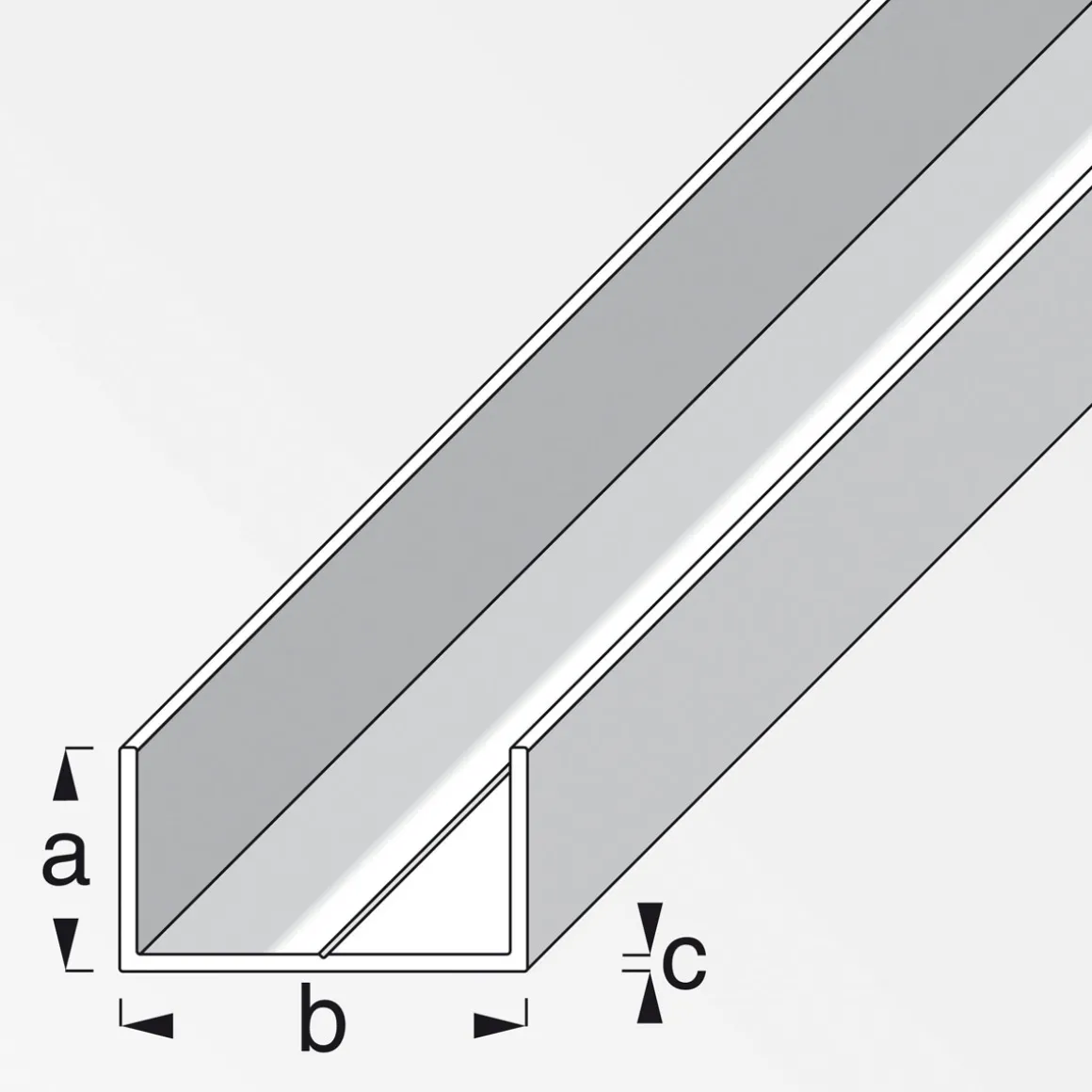 MyTool U-Profil 15,5 x 27,5 mm 1m weiß