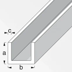 MyTool U-Profil 20 x 20 x 20 x 1,5 mm 1m kaltgewalzt