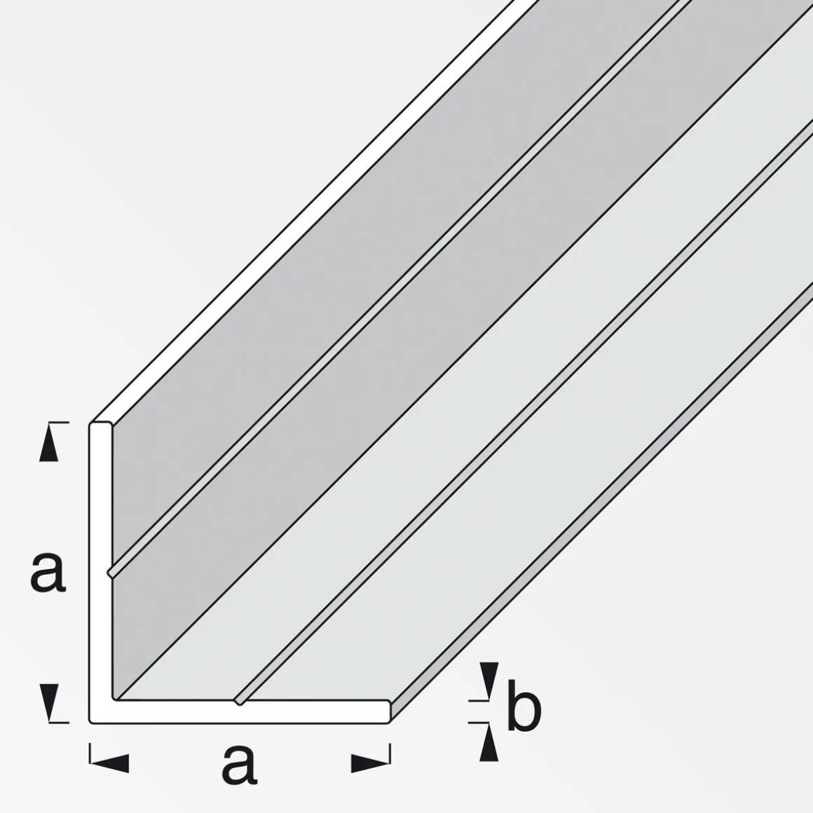 MyTool Winkel 23,5 mm 2,5m gleichschenklig blank