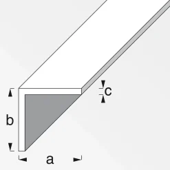 MyTool Winkel 40 x 40 x 2 cm 1m silber