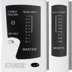 Netzwerkkabeltester f. RJ45 und RJ11