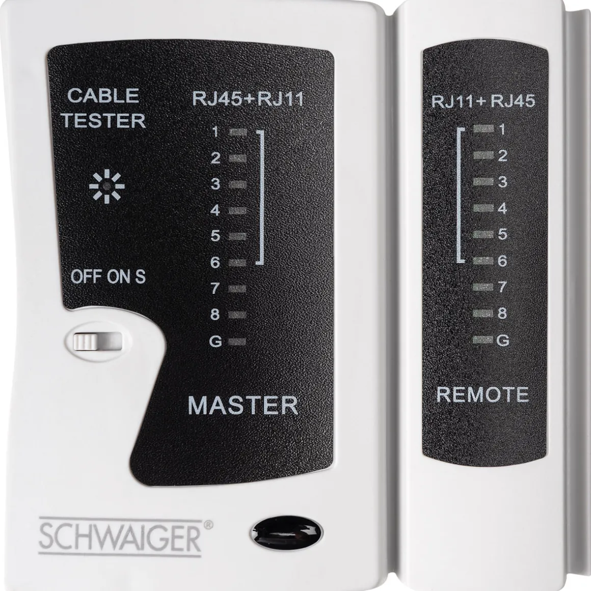 Netzwerkkabeltester f. RJ45 und RJ11
