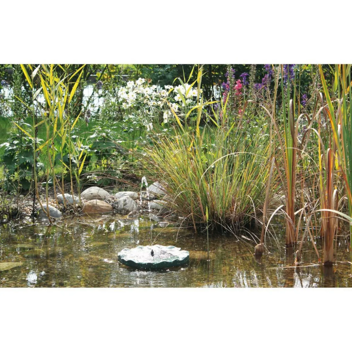 Oase PontecPondoSolar-Wasserspiel Solar Lily Island