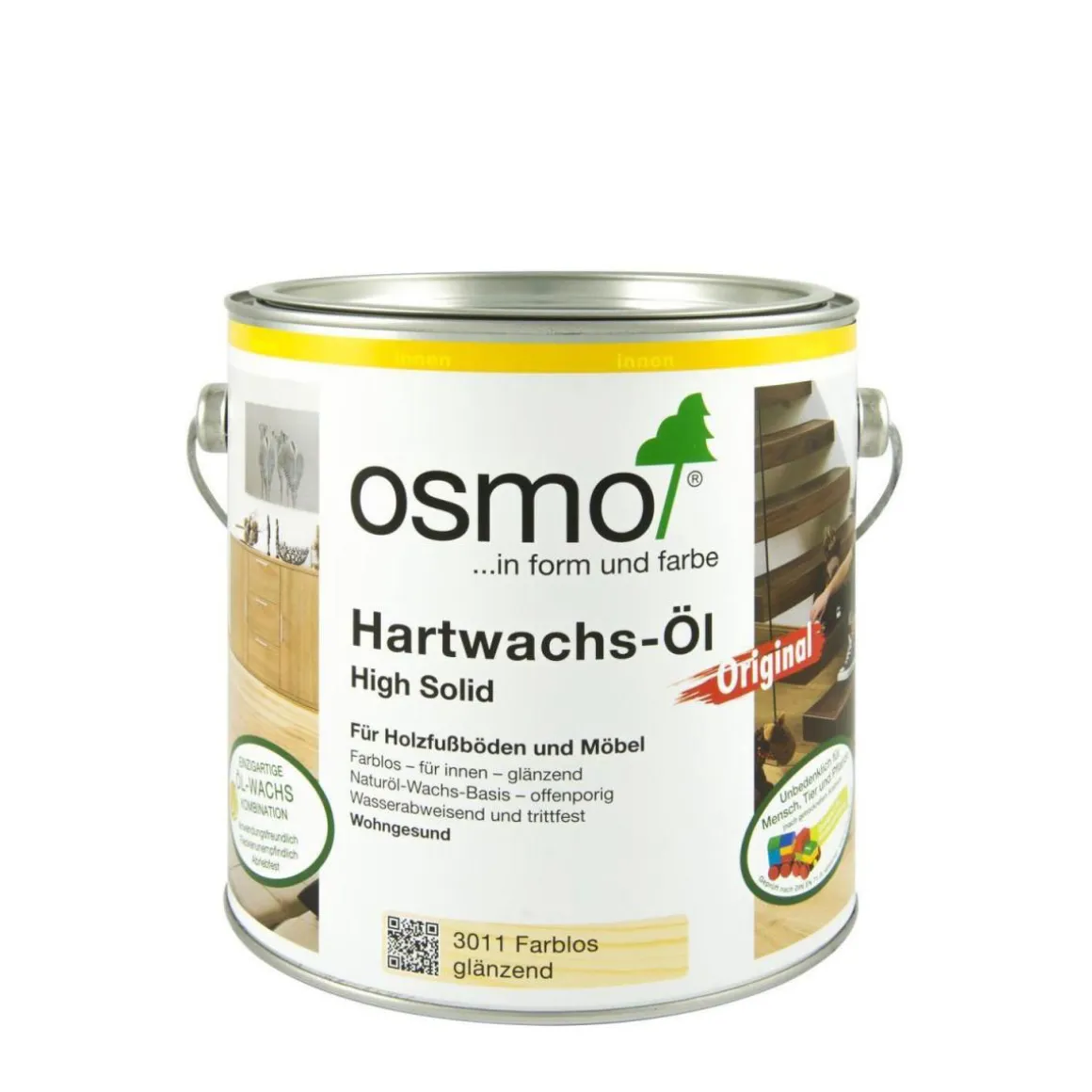 Osmo Hartwachs-Öl farblos Glänzend 2,5 L