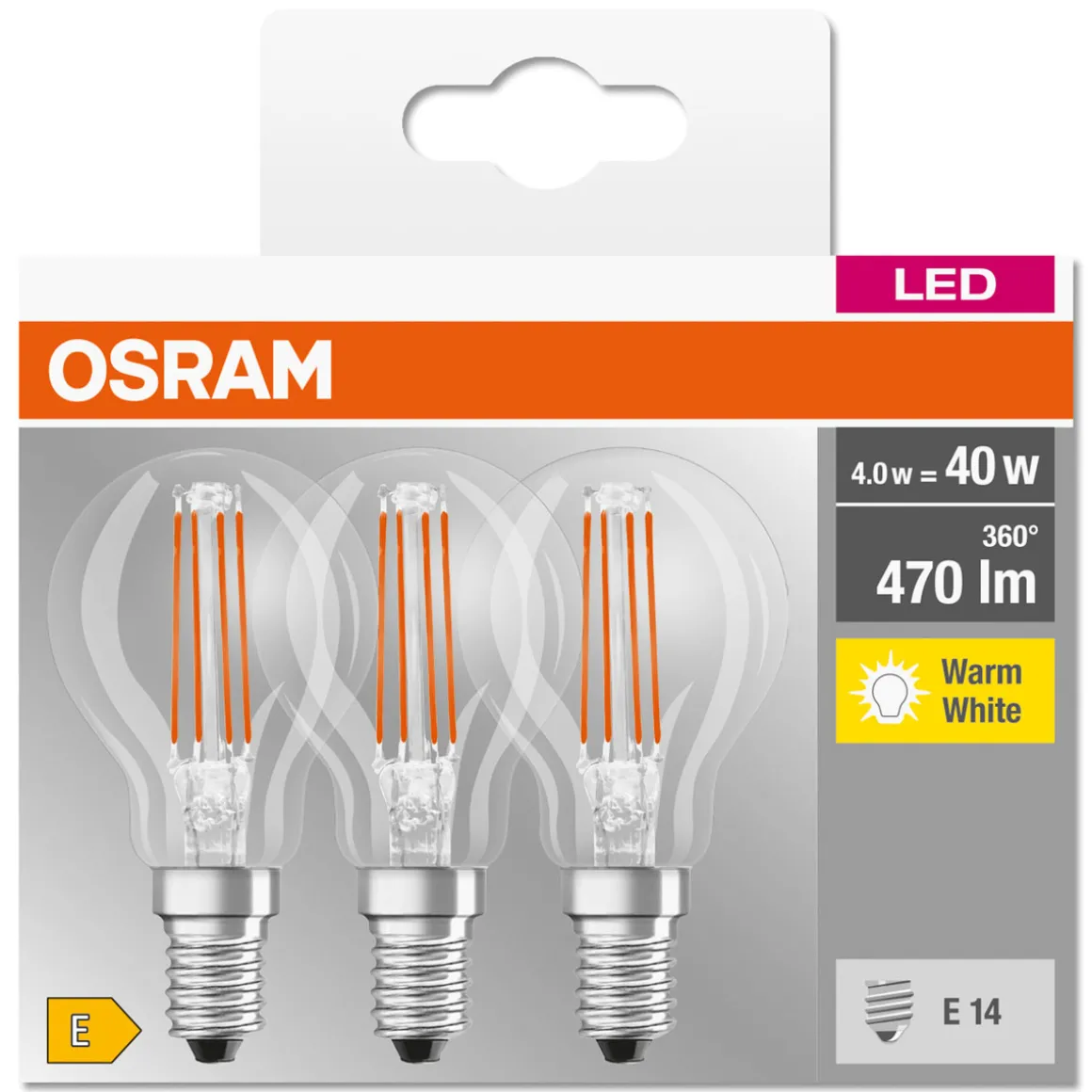 Osram LED Base Classic P 3 Stück