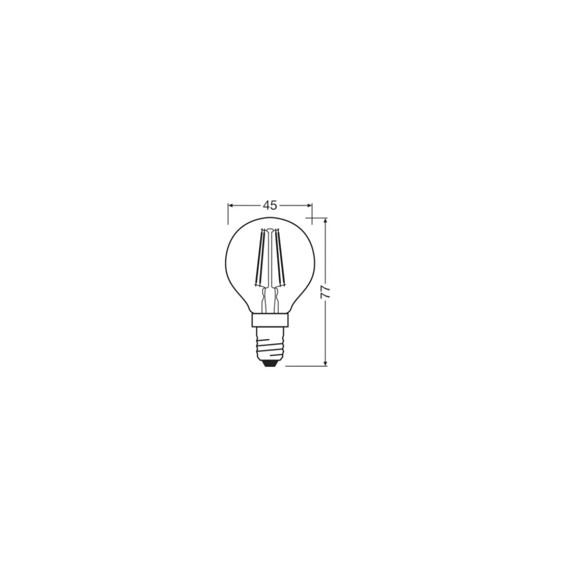 Osram LED Base Classic P 3 Stück